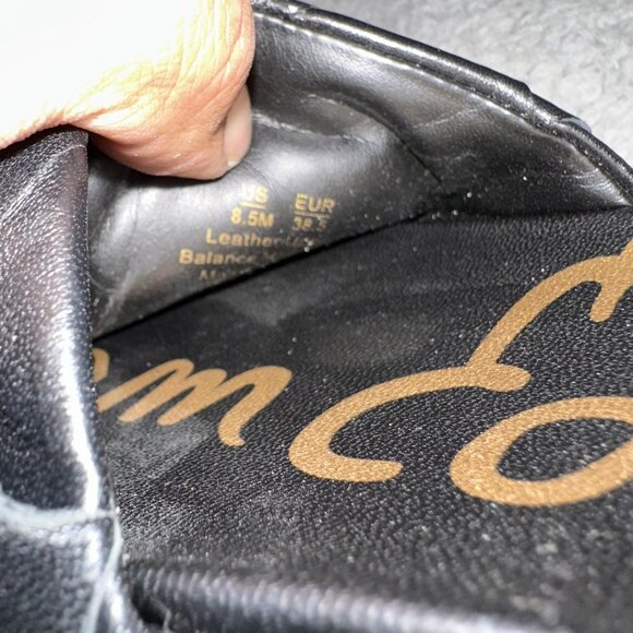 Sam Edelman Shoes Womens Size 8.5 Black Woven Leather Platform Slide Sandals - Picture 11 of 11